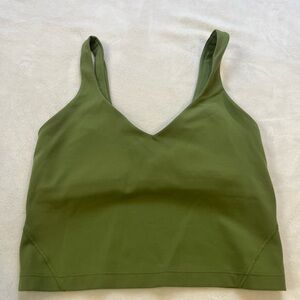 Lululemon Athletica Olive Green Align Tank Top